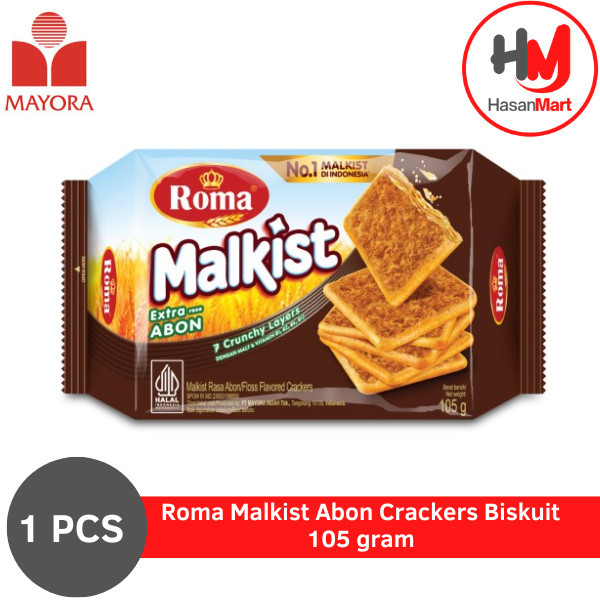 

Roma Malkist Abon Crackers Biskuit 105 gram [1 PCS]