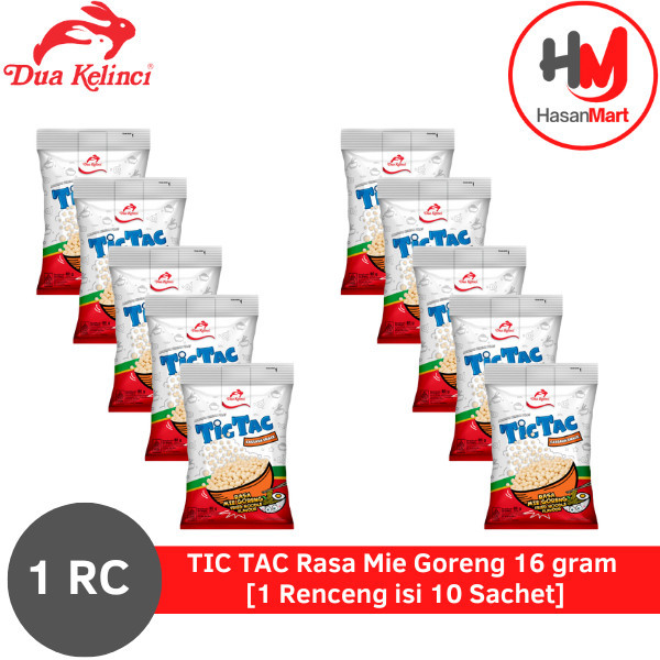 

TIC TAC Rasa Mi Goreng 16 gram [1 Renceng isi 10 Sachet]