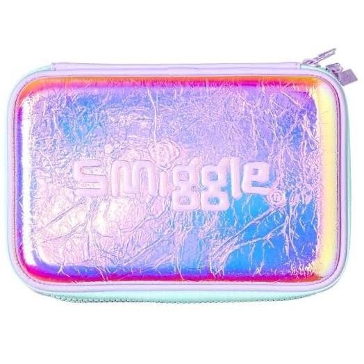 

SMIGGLE TWINZIP PENCIL CASE HARDTOP METALIC DOUBLE ZIPPER TEMPATPENSIL