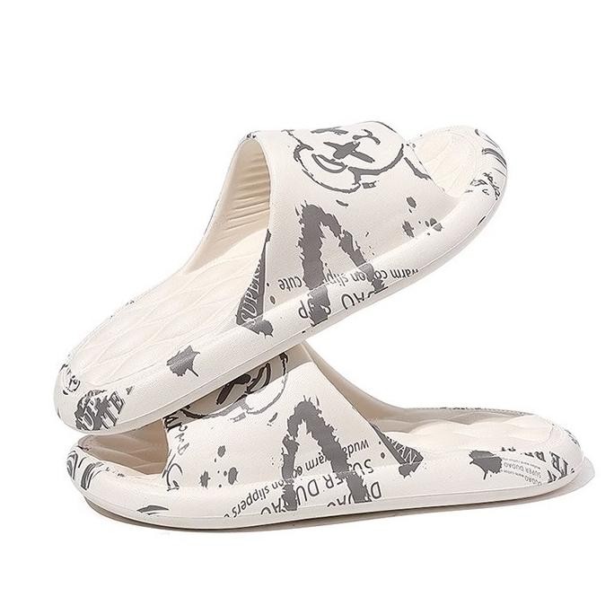 SPECIAL Sandal Pria dan Wanita Dewasa Modern Sandal Karet Jelly Flat Sandal Rumah Nyaman dan Anti Sl