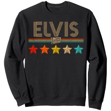 Elvis Kaos Nama Elvis Hadiah Ulang Tahun Kaos Sweatshirt Elvis |VApiCfLV|