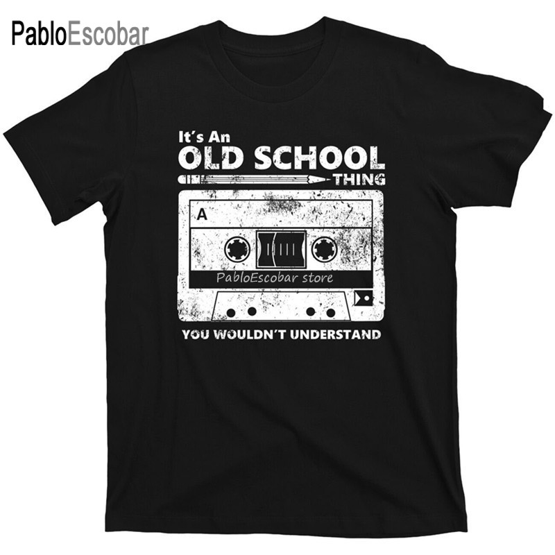 Kaos Kaset Pensil Boombox Headphone Mixtape Jadul Dj Deejay T Retro