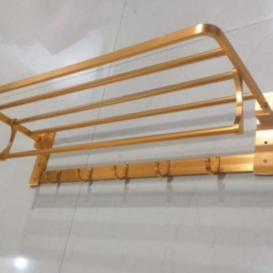 Rak Handuk/Gantungan Handuk Lipat Gold/Rose Gold