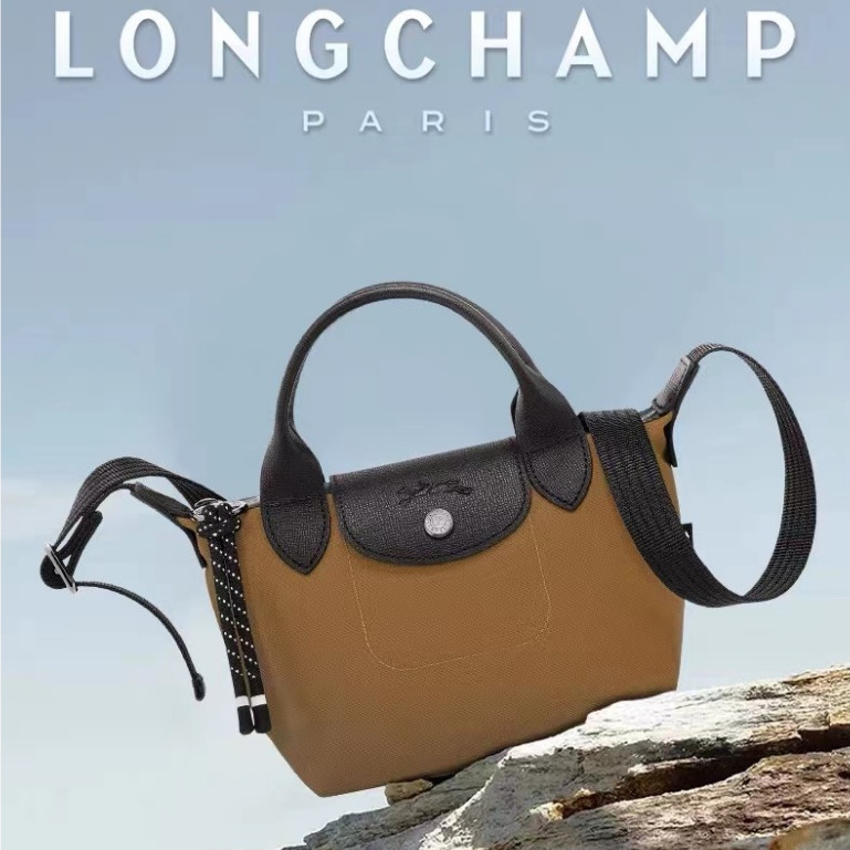 ★Spot Stock★Original BARU Longchamp 1512 1515 1500 nilon kanvas kulit wanita bahu tas tangan diagona