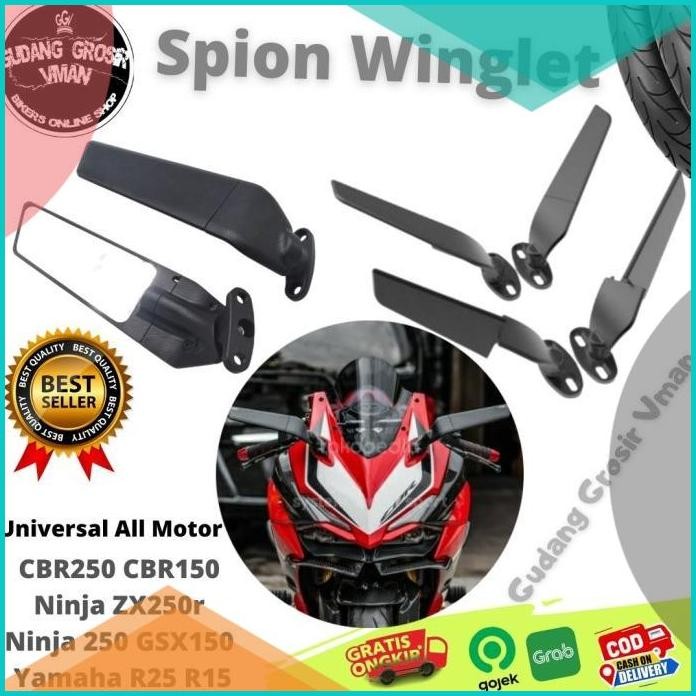 Spion Winglet ZX25r Model Rizoma Winglet Ninja CBR 150 CBR 250 R15 R2