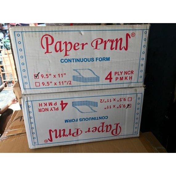 

Paper Print Continuous Form 9.5 X 11 4 Ply Kertas Continuous Full !! Hanscollect