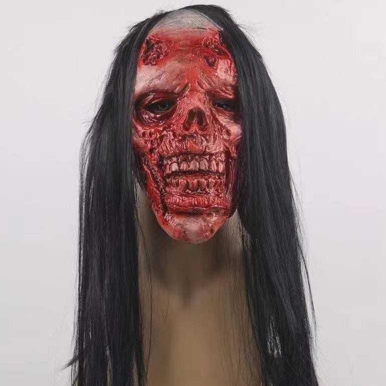 JHK Topeng Halloween Topeng Hantu Berdarah topeng Latex Maks Kualitas Import TERLARIS