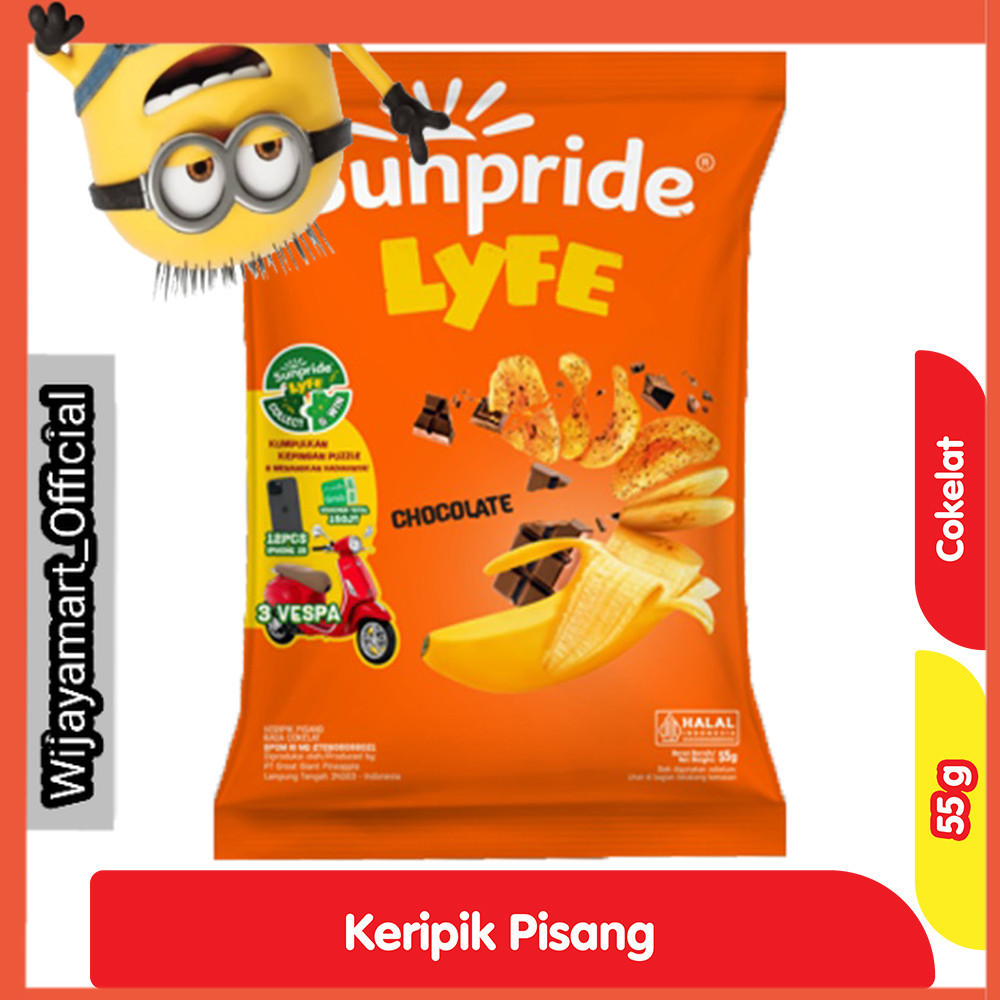 

Sunpride Lyfe Cavendish Keripik Pisang Coklat 55 g