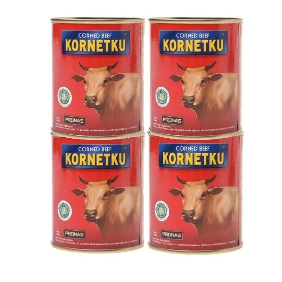 

Paket 4 kaleng pronas kornetku 340g / Paket Murah 4 Kornet Pronas 340g PM