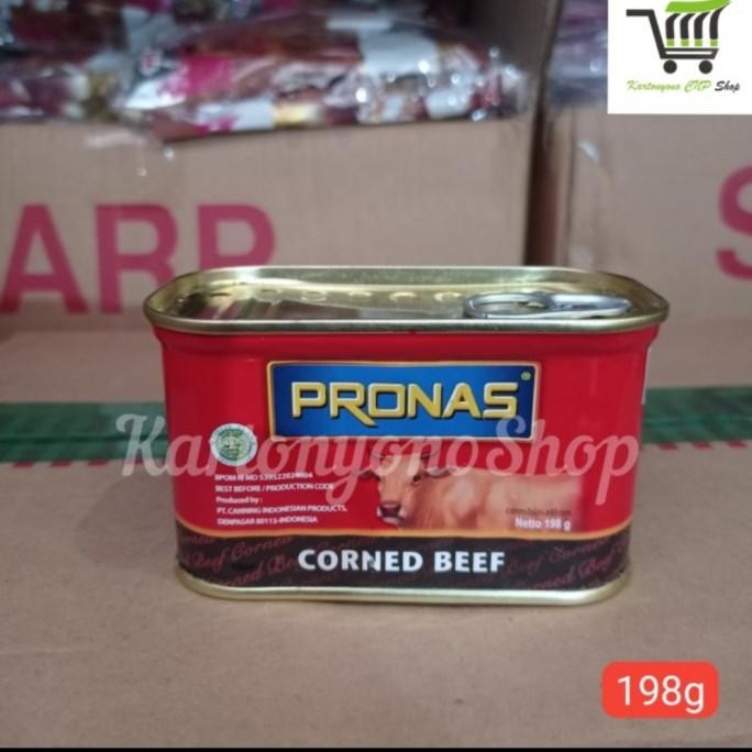 Cornet Corned Beef Kornet Sapi Pronas Kaleng Kecil Per 10 pcs PM
