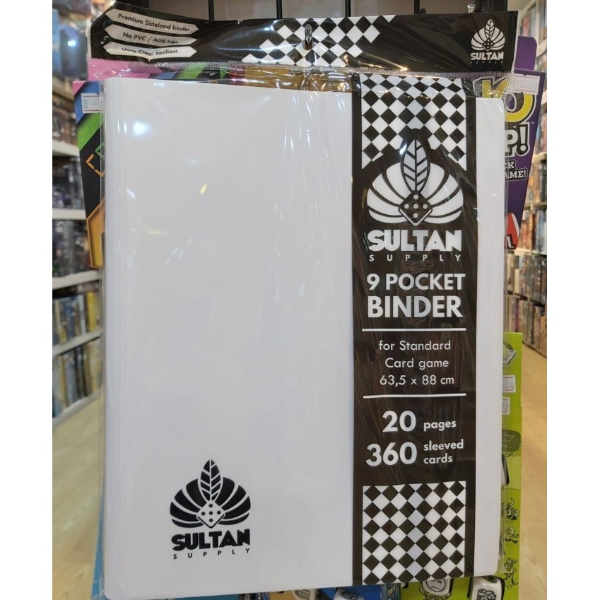

Amberela Sultan Supply Card Album 9 Pocket Binder White