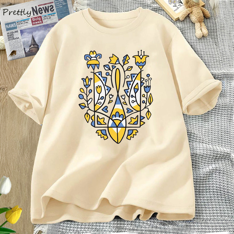 Kaos Trisula Ukraina Kaos Katun Ukraina Kaos Grafis Ukraina Pakaian Kebesaran