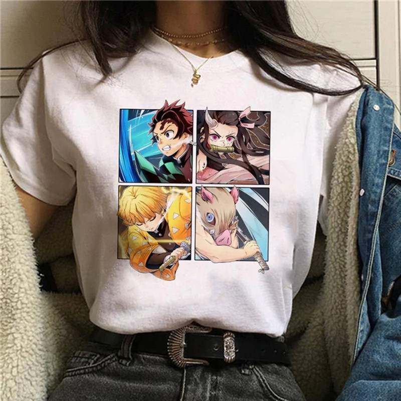 Anime Jepang Pembunuh Iblis Nezuko T Tshirt Pakaian