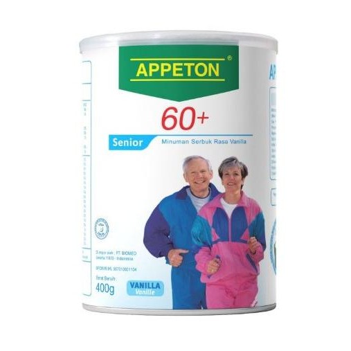 

APPETON 60+ 400 GRAM SUSU LANSIA RASA VANILLA