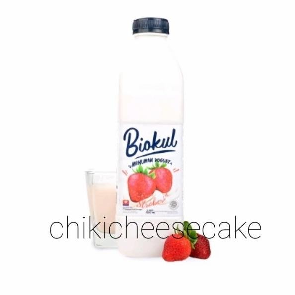 

BIOKUL YOGURT DRINK STRAWBERRY 1 LITER / MINUMAN YOGHURT STROBERI