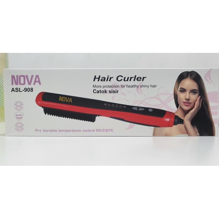 [Asl908] Catok Sisir Pelurus Rambut New Fast Hair Straightener Asl-908
