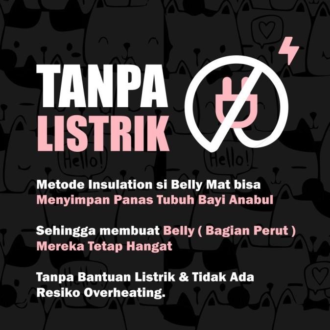 Petglow Baby Bear Belly Mat Anti Kembung Heating Pad Kucing