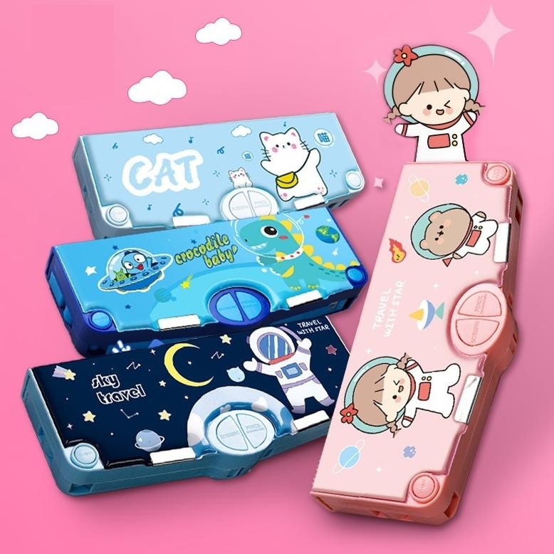 

NLD-1419 Kotak Alat Tulis Multifungsi / Kotak Penyimpanan Alat Tulis / Kartun Lucu Tempat Pensil / Tempat Pensil Astronot Untuk Motif Unicorn / Tempat Pensil Kartun Siswa Sekolah Dasar Original