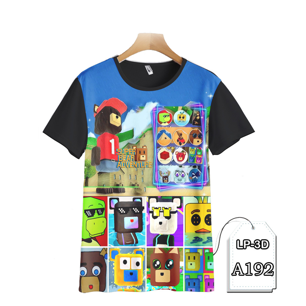 Baju Super Bear Adventure Baju Kartun TV Animasi Anak dan Dewasa LP3D-A192