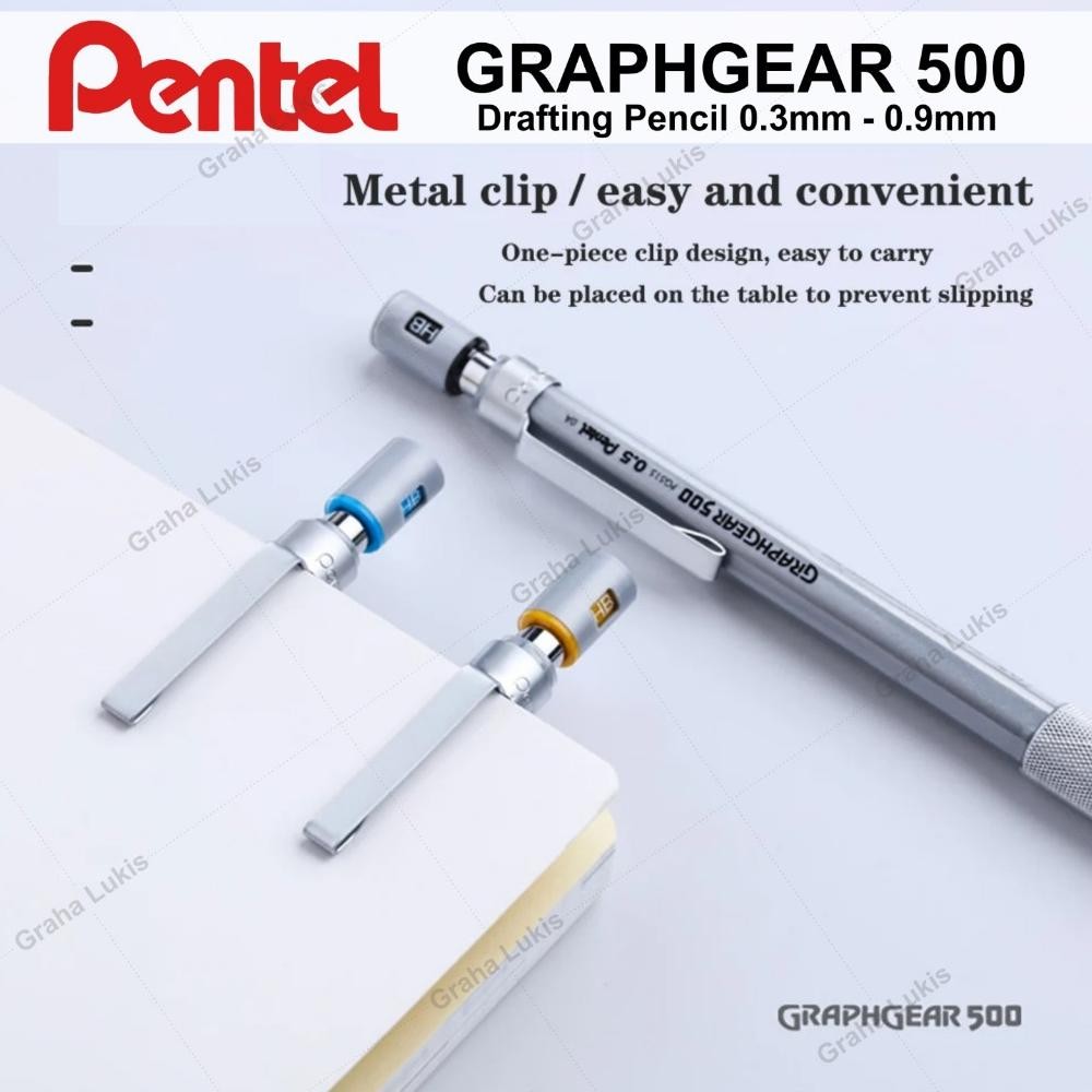 

Is75 Pentel Graph Gear 500 Drafting Pencil 0.3 /0.5 / 0.7 / 0.9 mm Termurah
