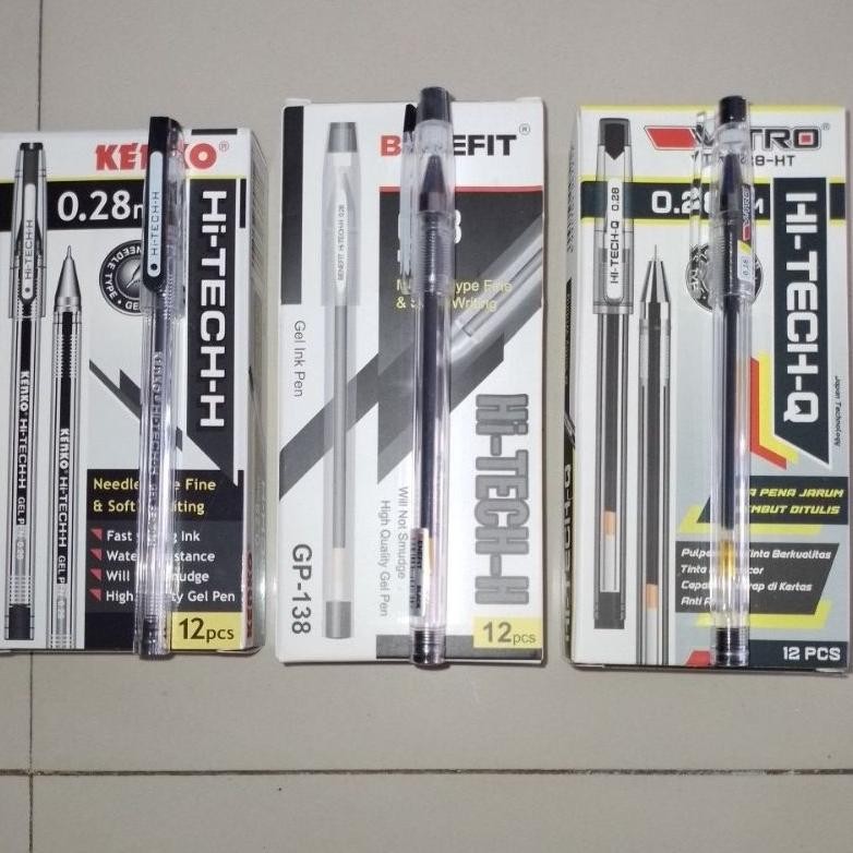 

ty-65 Pulpen Gel Pen Kenko HI-TECH-H 0.28mm ( 12 Pcs ) [ Original ] Original