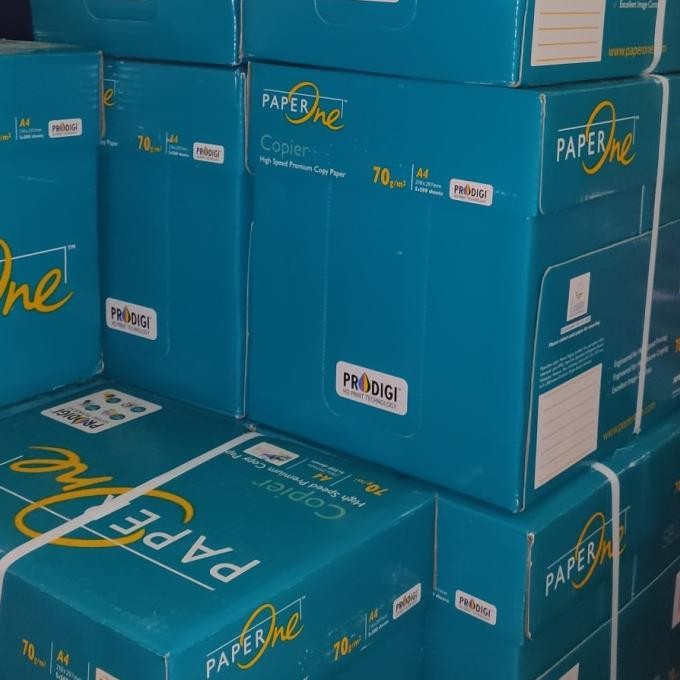 

Kertas Hvs Paper One A4 70 Gram Harga 1Box Isi 5 Rim [ Brunr ]