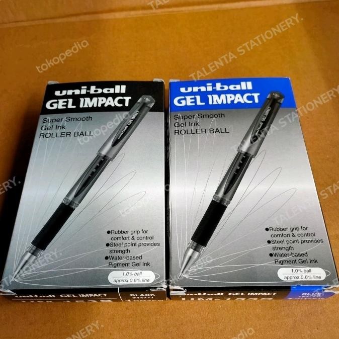 

Pulpen Uni Ball Gel Impact Um-153S Black/Blue.1Dus Isi 12Batang/1Lusin [ Brunr ]