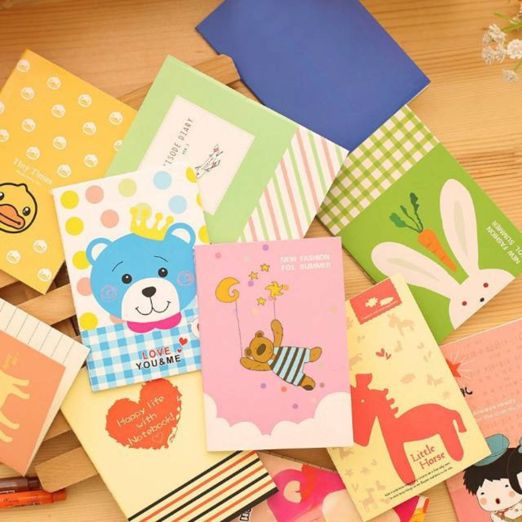 

MINI BOOK NOTES Motif Kartun Note Book Mini Cartoon Mini Book Notepad Karakter Buku Tulis Memo