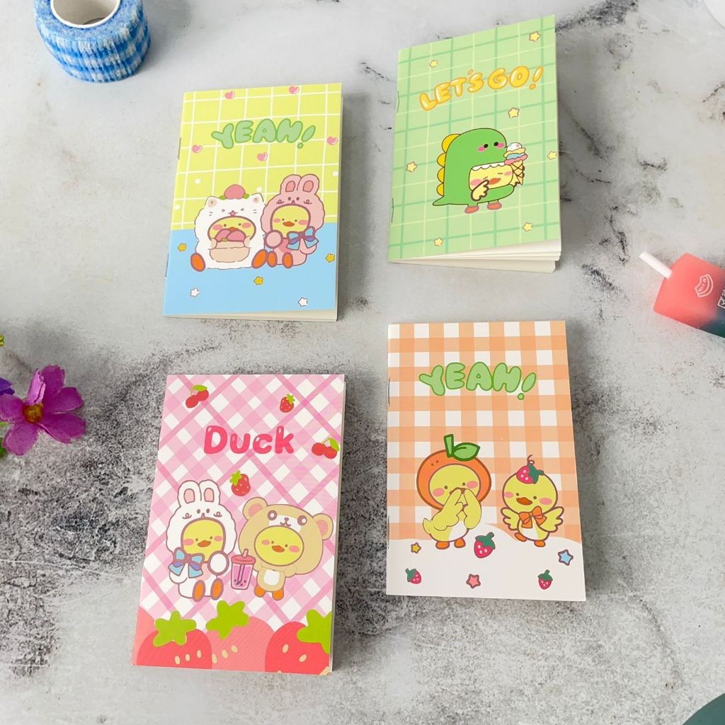 

Buku Tulis Mini Animal CUTE LUCU Unik Bergaris Ukuran A7 Ready 4 Warna / Notebook Kecil Motif Hewan