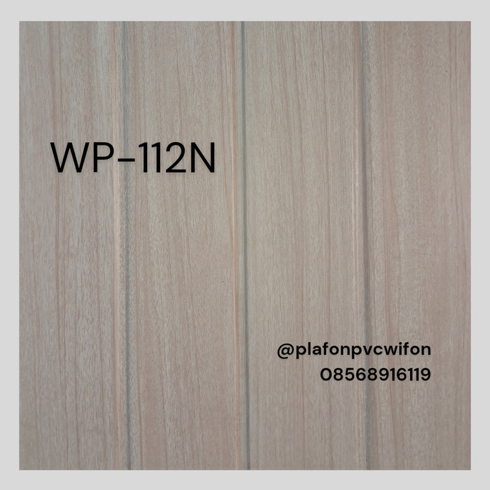 PLAFON PVC MOTIF KAYU PVC WIFON LAMINATE WP-112 DOFF 20CM