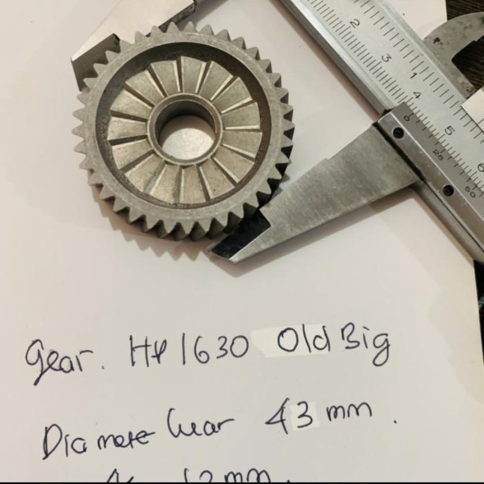 BULL HELICAL GEAR BESAR MAKITA HP 1630 HP1630 BOR BETON 13 MM