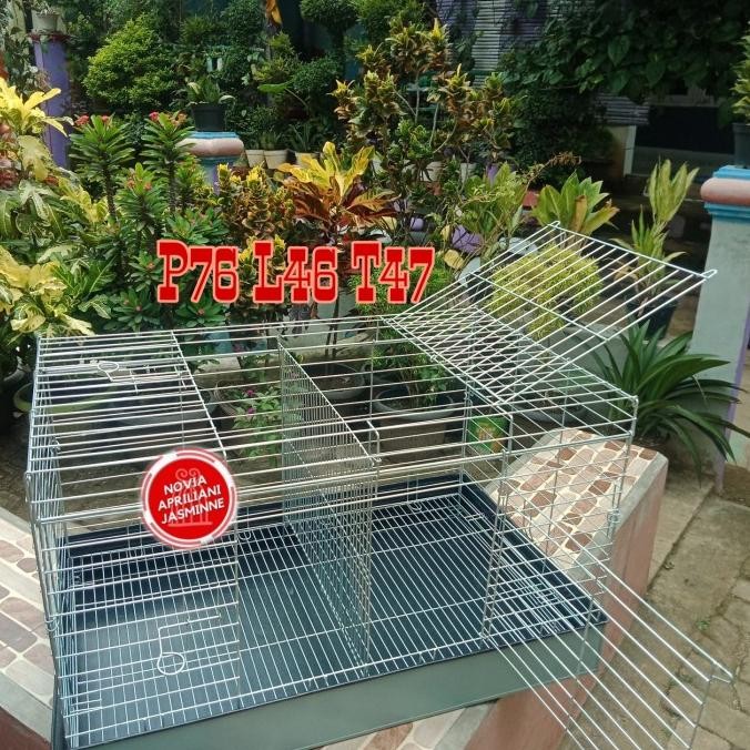 Kandang Kelinci Galvanis Lipat Ukuran 76 Xl