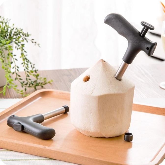 

Murah Pembolong kelapa alat pembuat lubang buah kelapa coconut opener stainless steel proff Murah