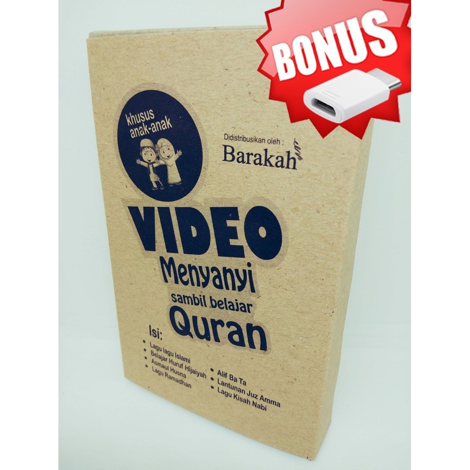 Terlaris Flashdisk anak berisi Video Belajar Quran sambil bernyanyi SALE