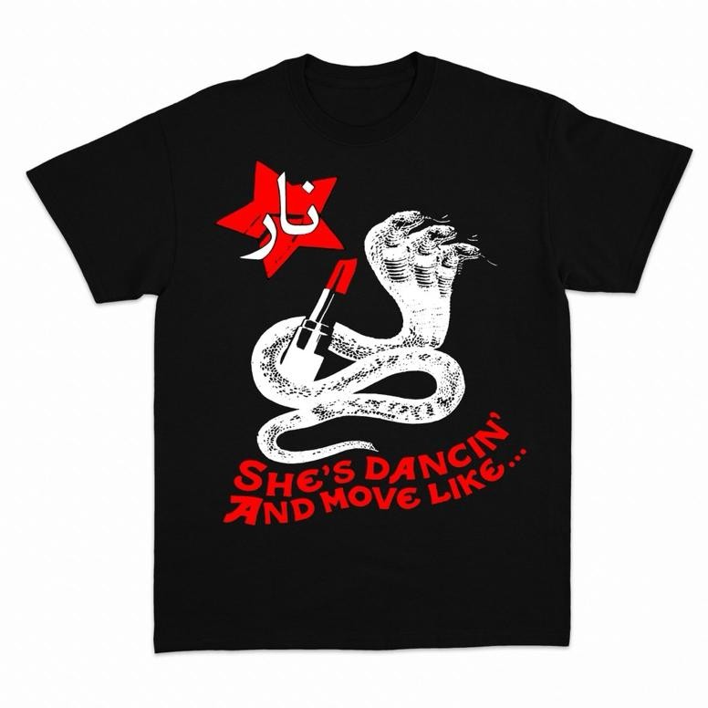 Nara T-Shirt Krazy Brazy Black Unisex Bahan Cotton Combad 24.S