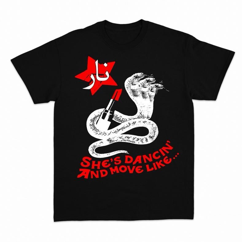 Terviral Nara T-Shirt Krazy Brazy Black Unisex Bahan Cotton Combad 24.S