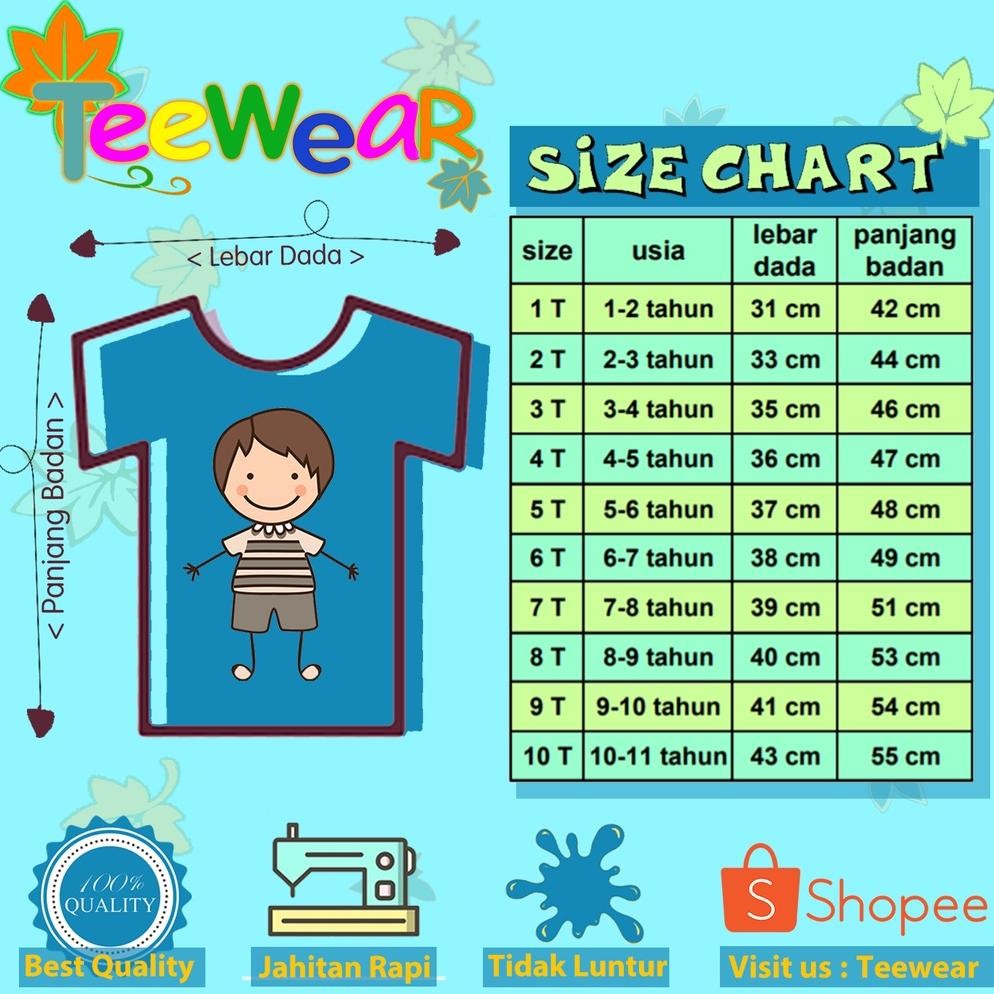 Flash Sale Teewear Baju Anak Laki Laki / Kaos Setelan Anak Lengan Pendek Setelan 02 Series Spaidr, A