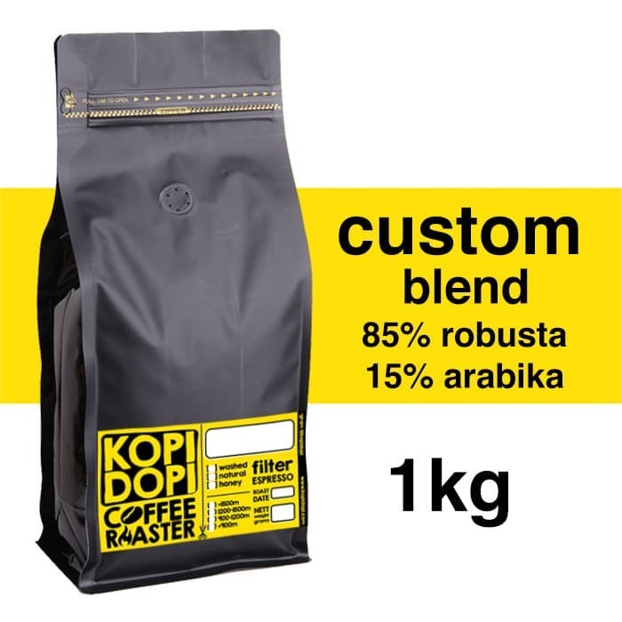 

Kopi Espresso Custom Blend 15:85 1 Kg 1Kg