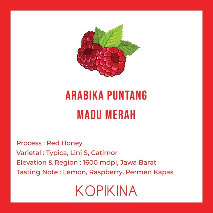 

Kopi Arabika Puntang Madu Merah 200 Gr