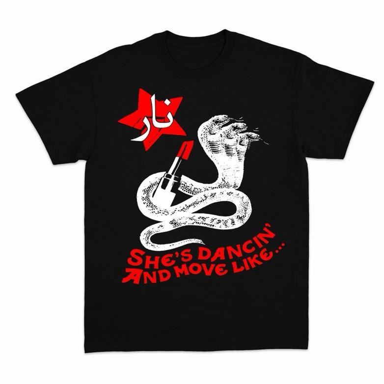 Terviral Nara T-Shirt Krazy Brazy Black Unisex Bahan Cotton Combad 24.S