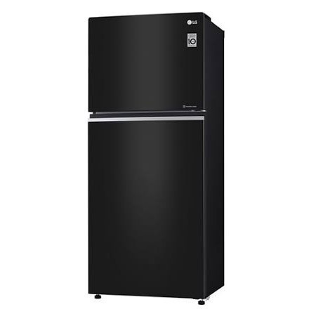 Kulkas 2 Pintu LG GNC 422 SGCL Smart Inverter Black Glass 422SGCL