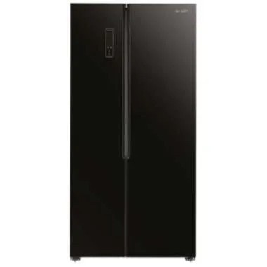 KULKAS SHARP SJ-IS61G-BK LEMARI ES 2 PINTU SIDE BY SIDE SJ IS 61 GBK