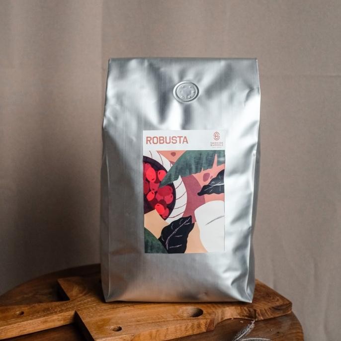 

Robusta 1Kg - Dark Roast Biji Kopi Bahan Es Kopi Susu- Smoking Barrels