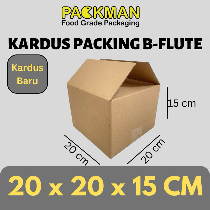 

KARDUS PACKING 20x20x15 cm / BOX KARTON CORUGATED B-FLUTE / PACKING ONLINE