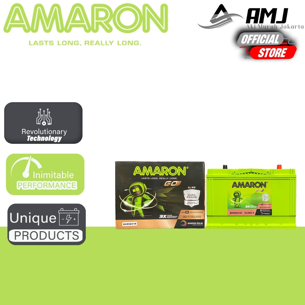 Amaron GO Aki Kering Mobil 95D31R / N70Z - 75Ah