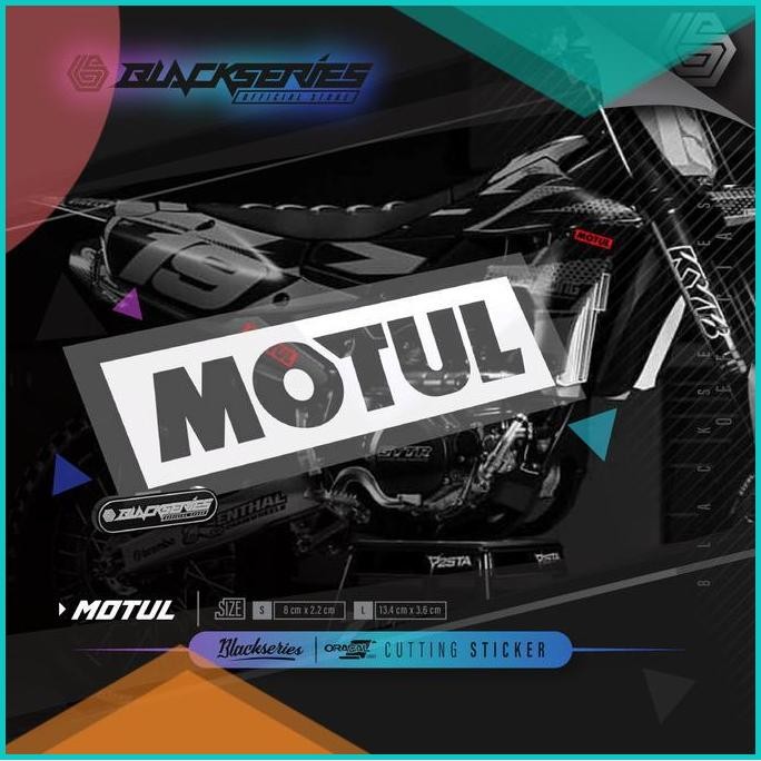 Stiker Motul | Cutting Stiker Motul | Stiker Motor | Motul 140BZ4 las