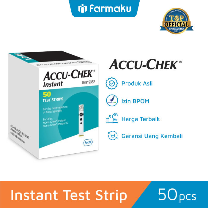 Accu-Chek Instant Strip Cek Tes Gula Darah Isi 50 Accuchek