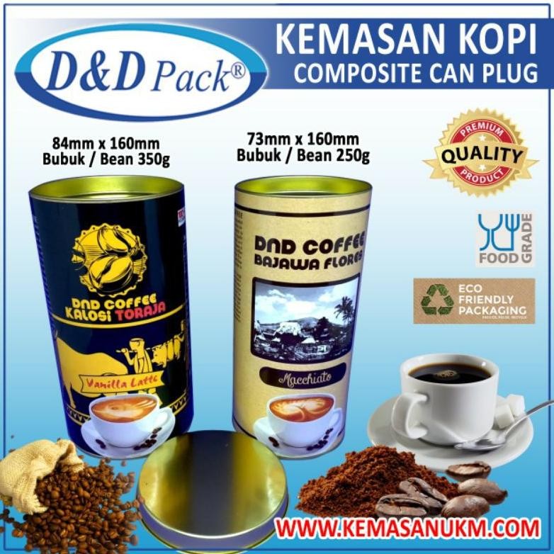 COD OK Kemasan Kopi Composite Can Plug ||