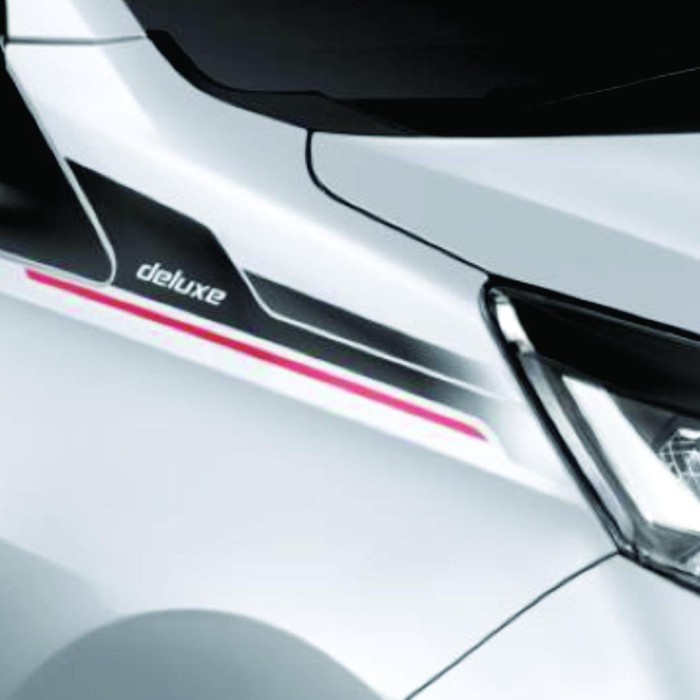 (T3RL4R1S) stiker sigra deluxe body putih stiker fender mobil sigra