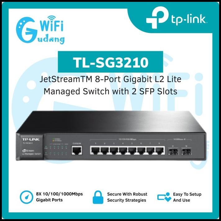 Tp-Link Tl-Sg3210 Jetstream 8-Port Pure-Gigabit L2 Managed Switch